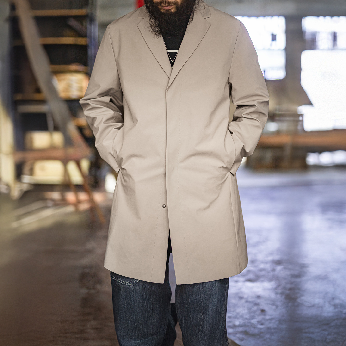 Vintage Windbreaker Nylon - معطف رجالي من Maden معطف واق