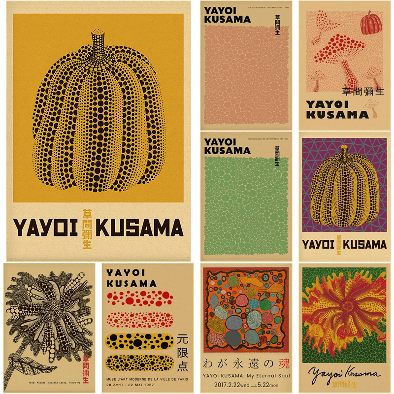 Vintage Fashion Wallpaper - Yayoi Kusama معرض المشارك اليقطين النقاط