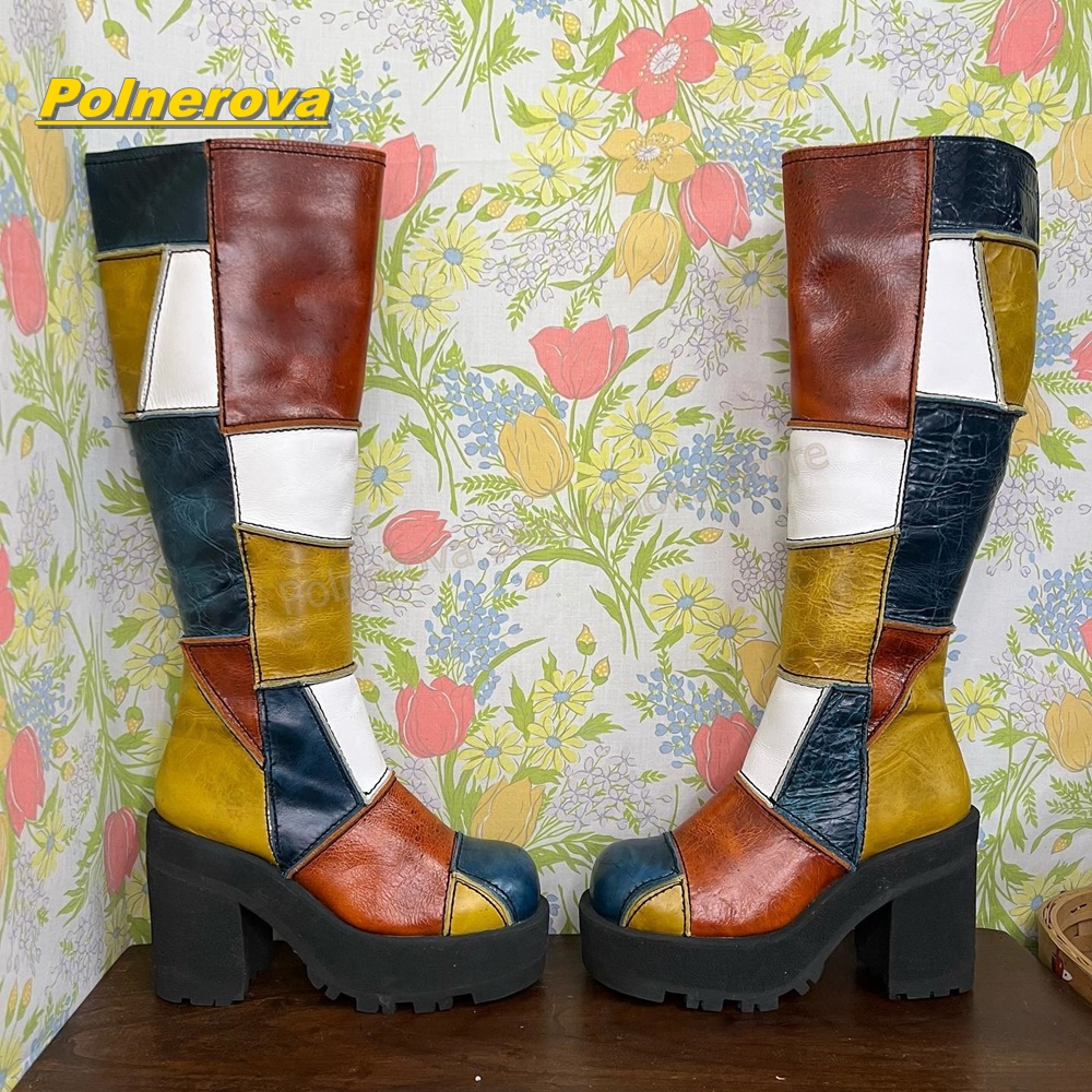 Vintage And Modern Fashion - أحذية نسائية طويلة حتى الركبة من