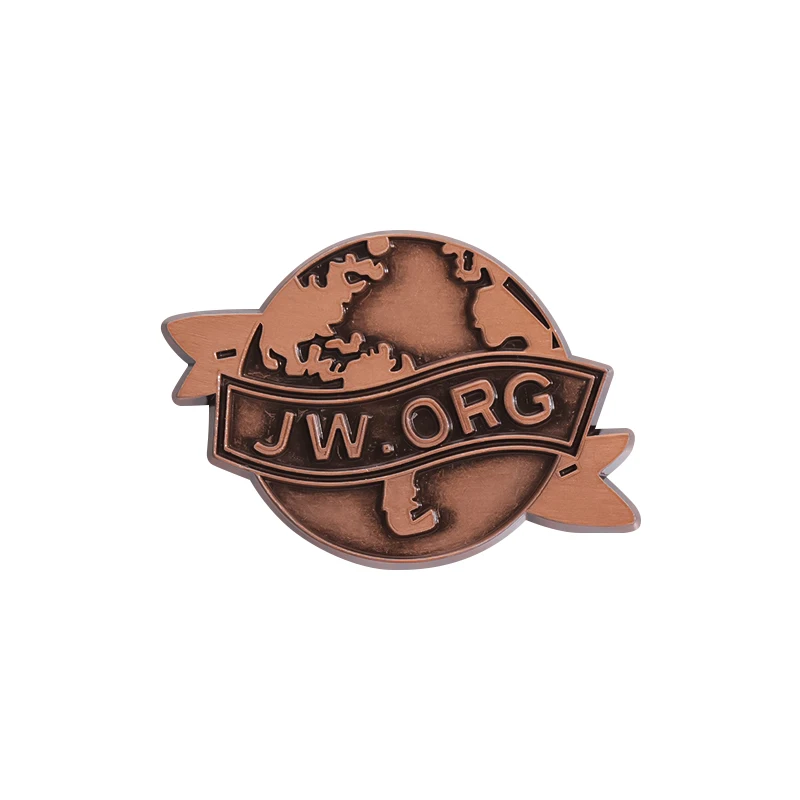 Vintage Fashion Org - الرجعية الأرض بروش JW.ORG المينا دبابيس