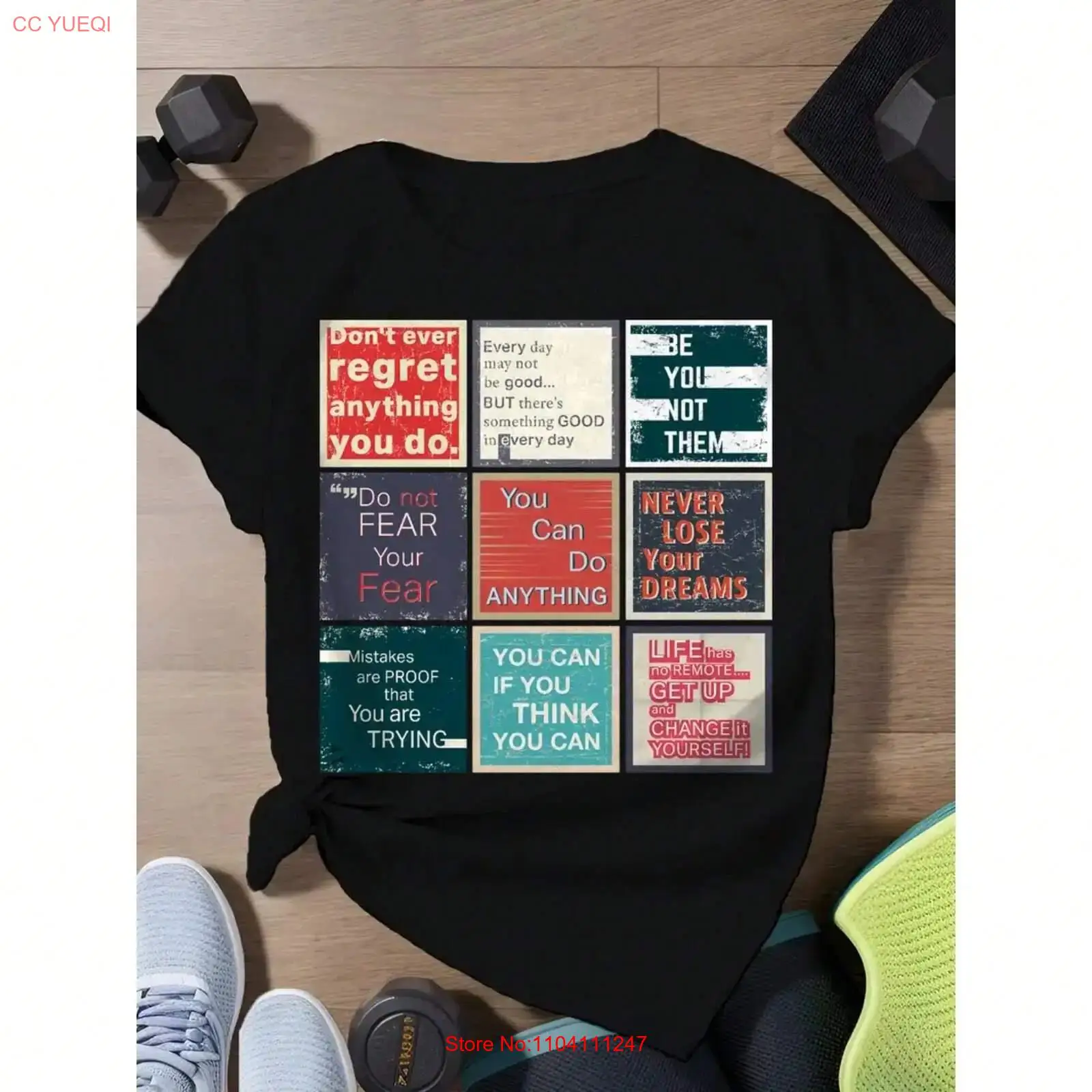 Vintage Fashion Quotes Short - تي شيرت نسائي بنمط اقتباسات ملهمة،