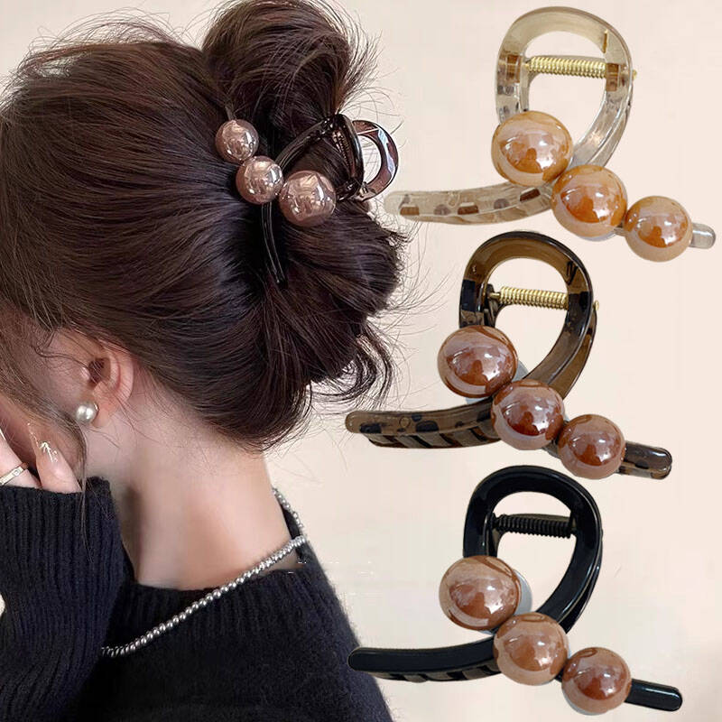 الكورية اللؤلؤ الصليب مخلب شعر - مراجعة Vintage Fashion Ornaments وسعره