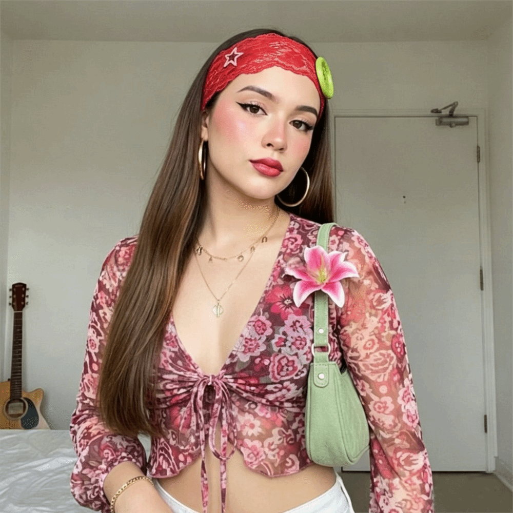 عصابة رأس بلاستيكية أنيقة بنمط - مراجعة Vintage Fashion Show وسعره
