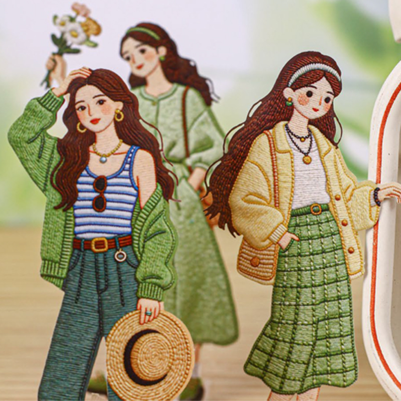 حزمة ملصقات فتيات الموضة الكلا - مراجعة Vintage Fashion Journal وسعره