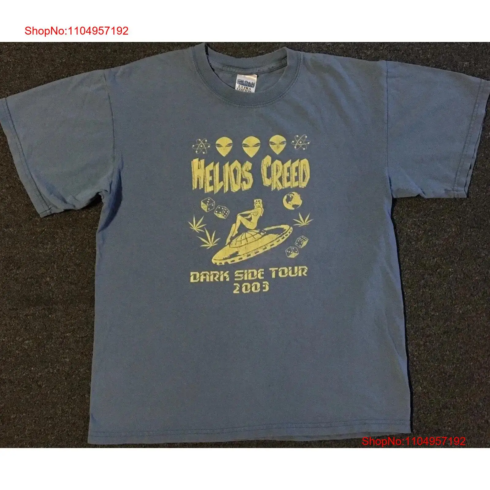 تي شيرت Vtg Helios Creed 2003  - مراجعة Band Tee Faded 90S وسعره