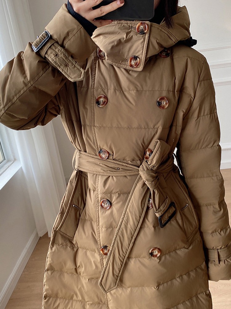 المرأة الشتاء سترة واقية طويلة - مراجعة Vintage Windbreaker Nylon وسعره