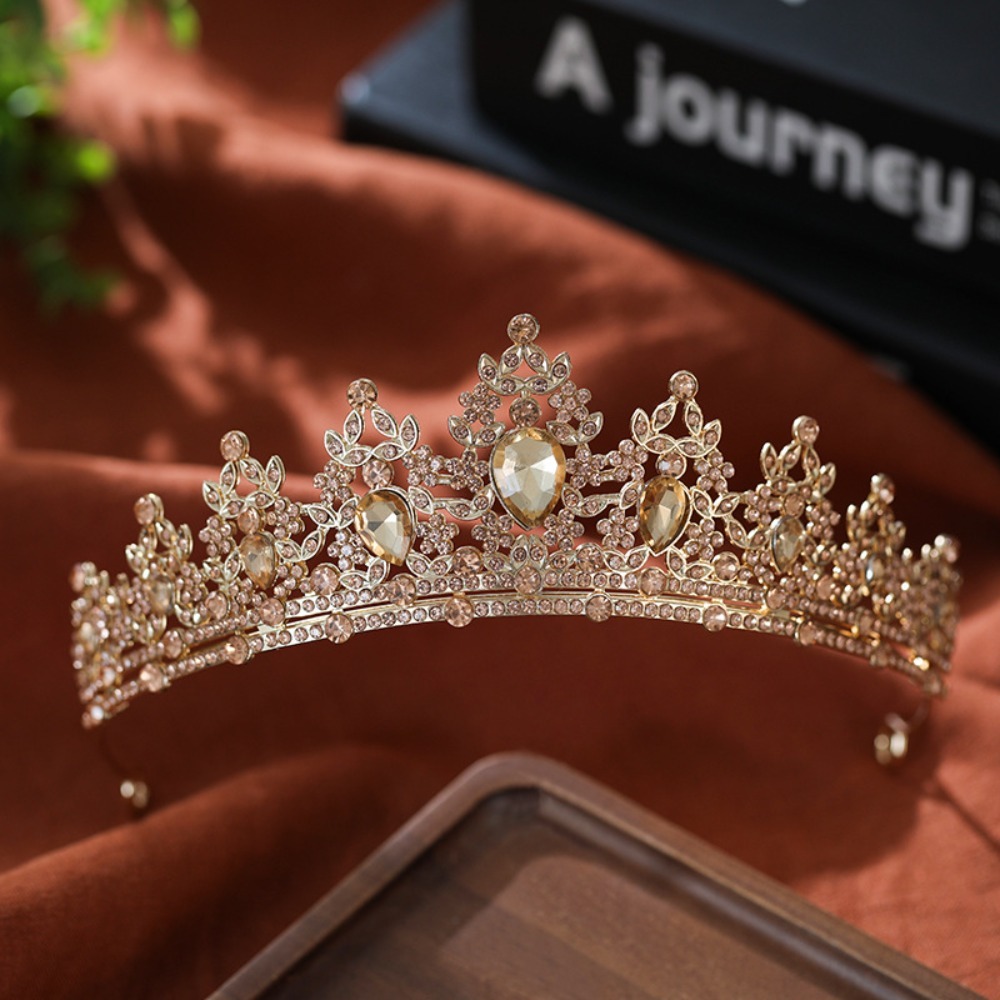 تاج زفاف فضي مطلي بتصميم أوراق - مراجعة Vintage Fashion Accessories وسعره